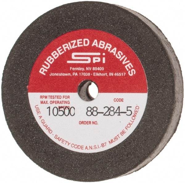 Made in USA - 2" Diam x 1/4" Hole x 3/8" Thick, 80 Grit Surface Grinding Wheel - Aluminum Oxide/Silicon Carbide Blend, Medium Grade, 10,500 Max RPM - Benchmark Tooling