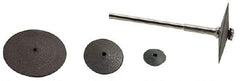 Made in USA - 5/8" Diam x 1/16" Hole x 3/32" Thick, Surface Grinding Wheel - Medium Grade, 20,000 Max RPM - Benchmark Tooling