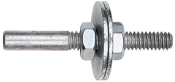 Made in USA - 1/4" Shank Rubberized Abrasive Point Mandrel - 1/4" Hole Compatibility, for Small Wheels - Benchmark Tooling