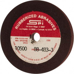 Made in USA - 2" Diam x 1/4" Hole x 1/4" Thick, 120 Grit Surface Grinding Wheel - Aluminum Oxide/Silicon Carbide Blend, Fine Grade, 10,500 Max RPM - Benchmark Tooling