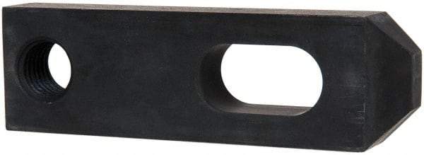 Gibraltar - 25/32" Stud, Carbon Steel, Strap Clamp - 3/4" Travel, 5" OAL x 1-1/2" Wide x 3/4" High, Black Oxide Finish, Tapered Nose - Benchmark Tooling