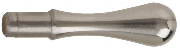 Gibraltar - 1/4" Press Fit Stem, Fixed Handwheel & Machine Handle - Carbon Steel Bulb Shape Handle, 7/16" Long Carbon Steel Stem, 1-23/32" OAL - Benchmark Tooling