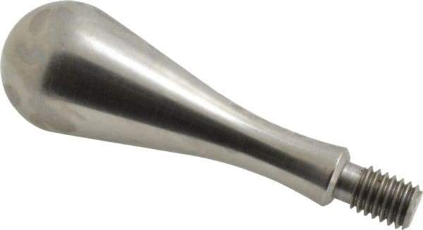 Gibraltar - 7/16-14 Threaded Stem, Fixed Handwheel & Machine Handle - Carbon Steel Bulb Shape Handle, 11/16" Long Carbon Steel Stem, 3-29/32" OAL - Benchmark Tooling
