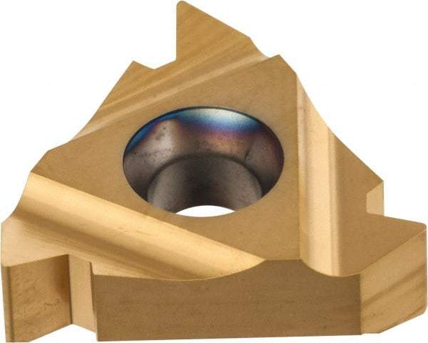 Carmex - 27IR Internal Right Hand 4.5 UN Laydown Threading Insert - Grade P25C, TiN Coated Carbide - Benchmark Tooling
