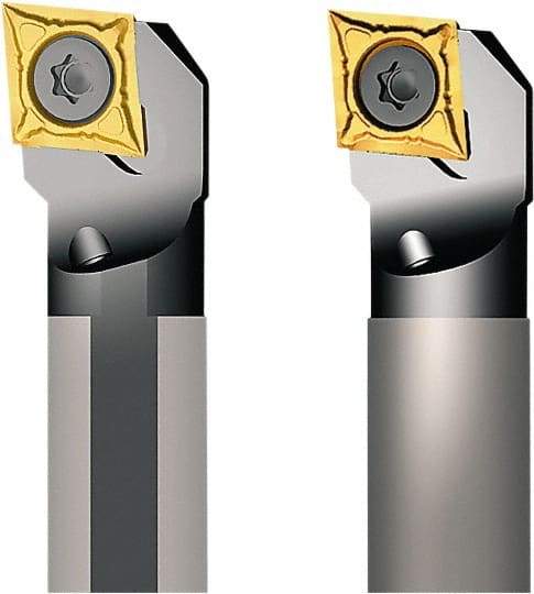 Seco - 17mm Min Bore Diam, 160mm OAL, 12mm Shank Diam, A-SCLC Indexable Boring Bar - 20mm Max Bore Depth, CC.. 09T3.. Insert, Screw Holding Method - Benchmark Tooling