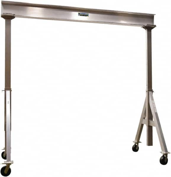Vestil - 6,000 Lb Load Capacity, Aluminum Gantry Crane - 12' Span - Benchmark Tooling