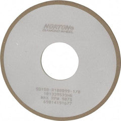 Norton - 4" Diam x 1-1/4" Hole x 1/8" Thick, 150 Grit Surface Grinding Wheel - Diamond, Type 1A1, Very Fine Grade, Resinoid Bond - Benchmark Tooling