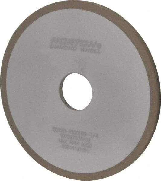 Norton - 6" Diam x 1-1/4" Hole x 1/4" Thick, 120 Grit Surface Grinding Wheel - Diamond, Type 1A1, Fine Grade, Resinoid Bond - Benchmark Tooling
