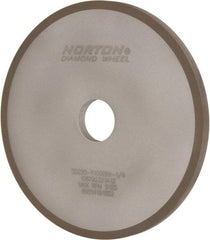 Norton - 7" Diam x 1-1/4" Hole x 3/8" Thick, 220 Grit Surface Grinding Wheel - Diamond, Type 1A1, Very Fine Grade, Resinoid Bond - Benchmark Tooling