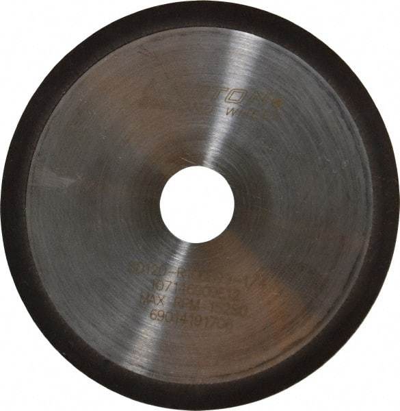 Norton - 4" Diam x 3/4" Hole x 1/32" Thick, 120 Grit Surface Grinding Wheel - Diamond, Type 1A1R, Coarse Grade - Benchmark Tooling