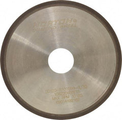 Norton - 6" Diam x 1-1/4" Hole, 120 Grit Surface Grinding Wheel - Diamond, Type 1A1R, Coarse Grade - Benchmark Tooling