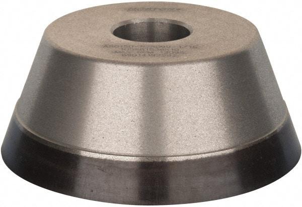 Norton - 3" Diam, 3/4" Hole Size, 1-1/4" Overall Thickness, 150 Grit, Type 11 Tool & Cutter Grinding Wheel - Very Fine Grade, Diamond, Resinoid Bond - Benchmark Tooling