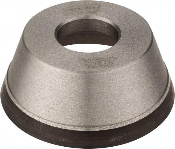 Norton - 3-3/4" Diam, 1-1/4" Hole Size, 1-1/2" Overall Thickness, 120 Grit, Type 11 Tool & Cutter Grinding Wheel - Fine Grade, CBN, Resinoid Bond - Benchmark Tooling
