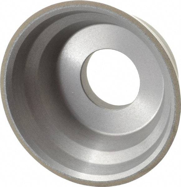 Norton - 3-3/4" Diam, 1-1/4" Hole Size, 1-1/2" Overall Thickness, 150 Grit, Type 11 Tool & Cutter Grinding Wheel - Very Fine Grade, CBN, Resinoid Bond - Benchmark Tooling