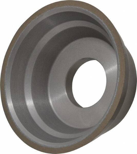 Norton - 3-3/4" Diam, 1-1/4" Hole Size, 1-1/2" Overall Thickness, 150 Grit, Type 11 Tool & Cutter Grinding Wheel - Very Fine Grade, Diamond, Resinoid Bond - Benchmark Tooling