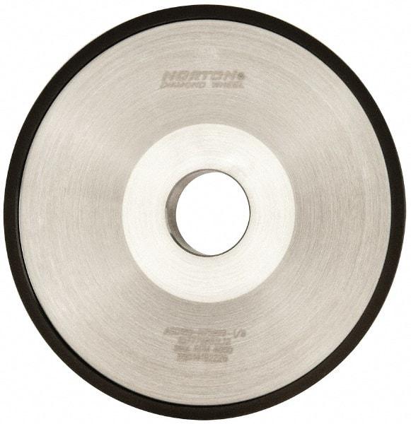Norton - 6" Diam, 1-1/4" Hole Size, 1" Overall Thickness, 180 Grit, Type 12 Tool & Cutter Grinding Wheel - Very Fine Grade, Diamond, Resinoid Bond - Benchmark Tooling
