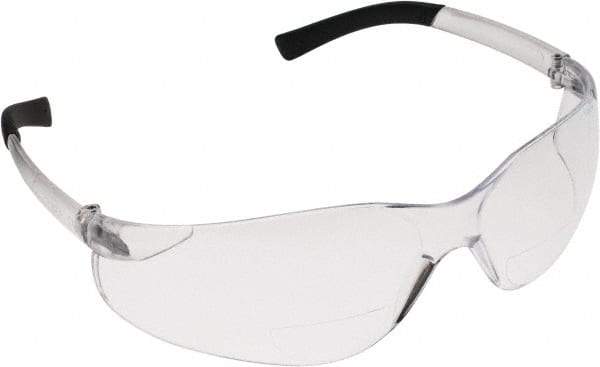 PRO-SAFE - +1, Clear Lenses, Scratch Resistant, Frameless Magnifying Safety Glasses - UV Protection - Benchmark Tooling