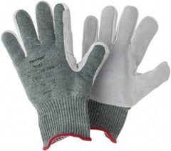 Ansell - Size S, ANSI Cut Lvl A5, Abrasion Lvl 5, Cut Resistant Gloves - Gray - Benchmark Tooling