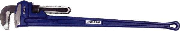 Irwin - 48" Cast Iron Straight Pipe Wrench - 6" Pipe Capacity - Benchmark Tooling