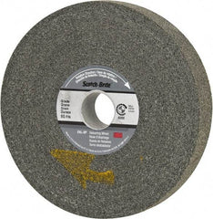 3M - 6" Diam, 1" Face Width, 1" Center Hole, Fine Grade, Silicon Carbide Deburring Wheel - Convolute, Extra Hard Density 9 Grade, 6,000 RPM - Benchmark Tooling