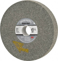 3M - 6" Diam, 1" Face Width, 1" Center Hole, Fine Grade, Silicon Carbide Deburring Wheel - Convolute, Hard Density 11 Grade, 6,000 RPM - Benchmark Tooling