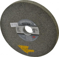 3M - 6" Diam, 1/2" Face Width, 1" Center Hole, Fine Grade, Silicon Carbide Deburring Wheel - Convolute, Hard Density 11 Grade, 3,000 RPM - Benchmark Tooling