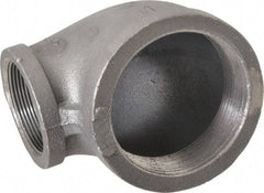 Made in USA - Size 3 x 2", Class 150, Malleable Iron Black Pipe Reducing Elbow - 300 psi, Threaded End Connection - Benchmark Tooling