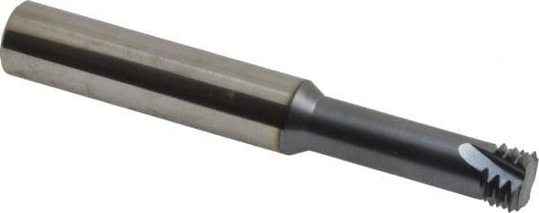 Carmex - M16x2.00 Thread, 1/2" Shank Diam, TiAlN Coating, Solid Carbide Straight Flute Thread Mill - 4 Flutes, 3-1/2" OAL - Benchmark Tooling