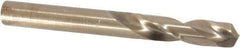 Hertel - 0.323" 135° Spiral Flute Cobalt Screw Machine Drill Bit - Bright Finish, Right Hand Cut, 1-11/16" Flute Length, 2-15/16" OAL, Split Point, Straight Shank - Benchmark Tooling