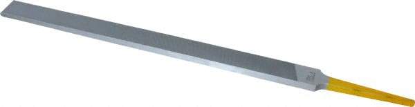PFERD - 8" Swiss Pattern Regular Pillar File - Double Cut, 9/16" Width Diam x 7/32" Thick, With Tang - Benchmark Tooling