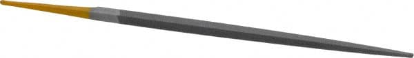 PFERD - 6" Swiss Pattern Square File - Double Cut, 7/32" Width Diam x 7/32" Thick, With Tang - Benchmark Tooling