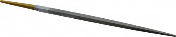 PFERD - 6" Swiss Pattern Square File - Double Cut, 7/32" Width Diam x 7/32" Thick, With Tang - Benchmark Tooling