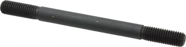 Gibraltar - 5/8-11 8" OAL Equal Double Threaded Stud - Alloy Steel, Black Oxide Finish, 1-3/4" Equal Thread Length - Benchmark Tooling