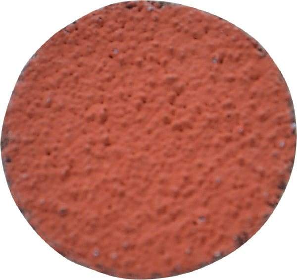 3M - 1" Disc Diam, 60 Grit, Ceramic Quick Change Disc - Type R Attaching System, Coated, Orange, Medium Grade, 30,000 RPM, 777F Series - Benchmark Tooling