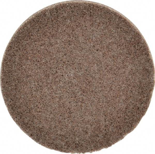3M - 3" Disc Diam, Aluminum Oxide Quick Change Disc - Type R Attaching System, Nonwoven, Tan, Medium Grade, 15,100 RPM - Benchmark Tooling