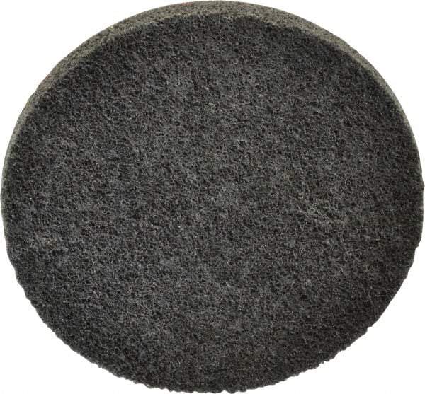3M - 3" Disc Diam, Silicon Carbide Quick Change Disc - Type R Attaching System, Nonwoven, Gray, Fine Grade, 15,100 RPM - Benchmark Tooling