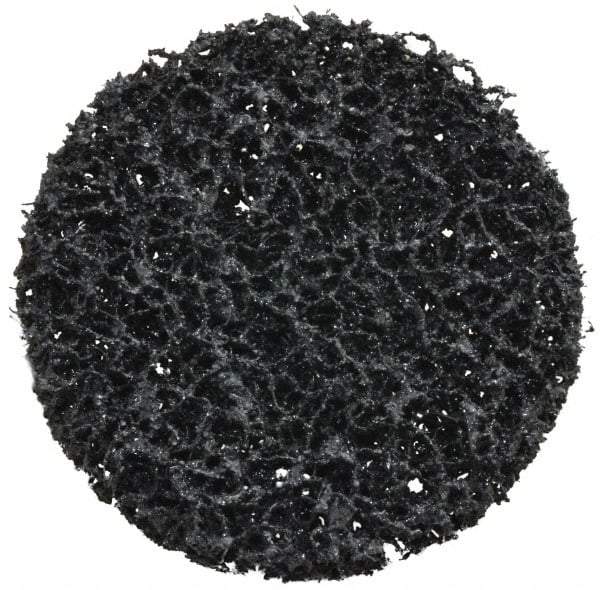 3M - 3" Disc Diam, Silicon Carbide Quick Change Disc - Type R Attaching System, Nonwoven, Black, Very Coarse Grade, 15,000 RPM - Benchmark Tooling