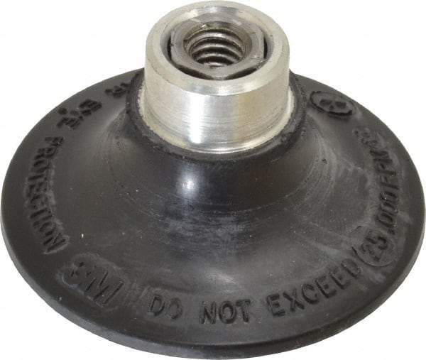 3M - 2" Diam Quick-Change Type R Disc Backing Pad - Extra Hard Density, 25,000 RPM, Roloc Compatible - Benchmark Tooling
