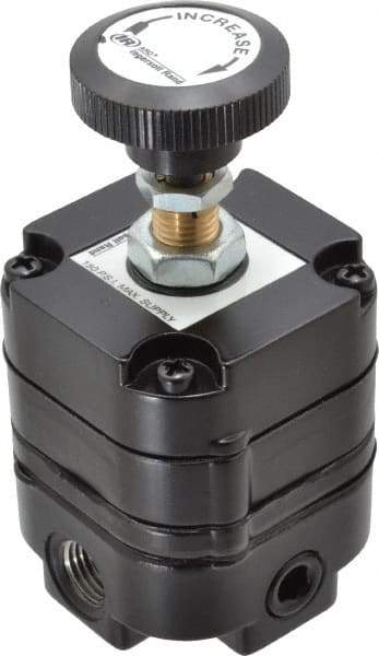ARO/Ingersoll-Rand - 1/4 NPT Port, 14 CFM, Zinc Precision Constant Bleed Regulator - 2 to 120 psi Range, 150 Max psi Supply Pressure, 1/4" Gauge Port Thread, 2.12" Wide x 4.55" High - Benchmark Tooling