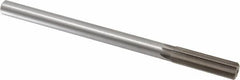 Interstate - 0.615" High Speed Steel 6 Flute Chucking Reamer - Straight Flute, 9/16" Straight Shank, 2-1/4" Flute Length, 9" OAL - Benchmark Tooling