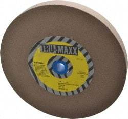Tru-Maxx - 120 Grit Aluminum Oxide Bench & Pedestal Grinding Wheel - 10" Diam x 1-1/4" Hole x 1" Thick, 3250 Max RPM, P Hardness, Fine Grade , Vitrified Bond - Benchmark Tooling