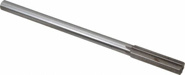 Interstate - 0.524" High Speed Steel Chucking Reamer - Straight Flute, 0.4355" Straight Shank, 2" Flute Length, 8" OAL - Benchmark Tooling