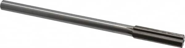 Interstate - 0.549" High Speed Steel Chucking Reamer - Straight Flute, 0.4355" Straight Shank, 2" Flute Length, 8" OAL - Benchmark Tooling