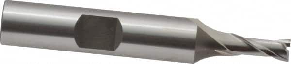OSG - 3/16", 7/16" LOC, 3/8" Shank Diam, 2-5/16" OAL, 2 Flute, Cobalt Square End Mill - Single End, Uncoated, Spiral Flute, 30° Helix, Centercutting, Right Hand Cut, Right Hand Flute, Series 520 - Benchmark Tooling