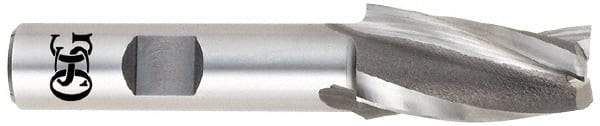 OSG - 3° Taper Angle per Side, 1/8" Small End Diam, 1" LOC, Cobalt 3 Flute Tapered Square End Mill - 2-7/8" OAL, 3/8" Shank Diam, Spiral Flute, 25° Helix - Benchmark Tooling