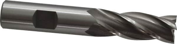 OSG - 5/8", 1-5/8" LOC, 5/8" Shank Diam, 3-3/4" OAL, 4 Flute, Cobalt Square End Mill - Single End, Uncoated, Spiral Flute, 30° Helix, Right Hand Cut, Right Hand Flute, Series 540 - Benchmark Tooling