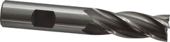 OSG - 5/8", 1-5/8" LOC, 5/8" Shank Diam, 3-3/4" OAL, 4 Flute, Cobalt Square End Mill - Single End, Uncoated, Spiral Flute, 30° Helix, Right Hand Cut, Right Hand Flute, Series 540 - Benchmark Tooling