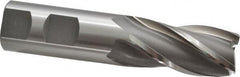 OSG - 1", 2" LOC, 1" Shank Diam, 4-1/2" OAL, 4 Flute, Cobalt Square End Mill - Single End, Uncoated, Spiral Flute, 30° Helix, Right Hand Cut, Right Hand Flute, Series 540 - Benchmark Tooling