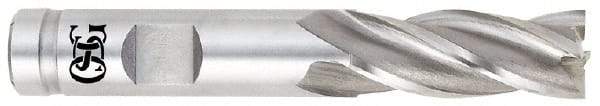 OSG - 3/4", 2-1/4" LOC, 3/4" Shank Diam, 4-1/2" OAL, 4 Flute, Cobalt Square End Mill - Single End, Uncoated, Spiral Flute, 30° Helix, Centercutting, Right Hand Cut, Right Hand Flute, Series 548 - Benchmark Tooling