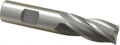 OSG - 3/4", 1-5/8" LOC, 3/4" Shank Diam, 3-7/8" OAL, 4 Flute, Cobalt Square End Mill - Single End, Uncoated, Spiral Flute, 30° Helix, Centercutting, Right Hand Cut, Right Hand Flute, Series 541 - Benchmark Tooling